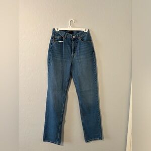 ASOS jeans, baggy jeans, medium-dark wash, size 28/36 (tall/long)
